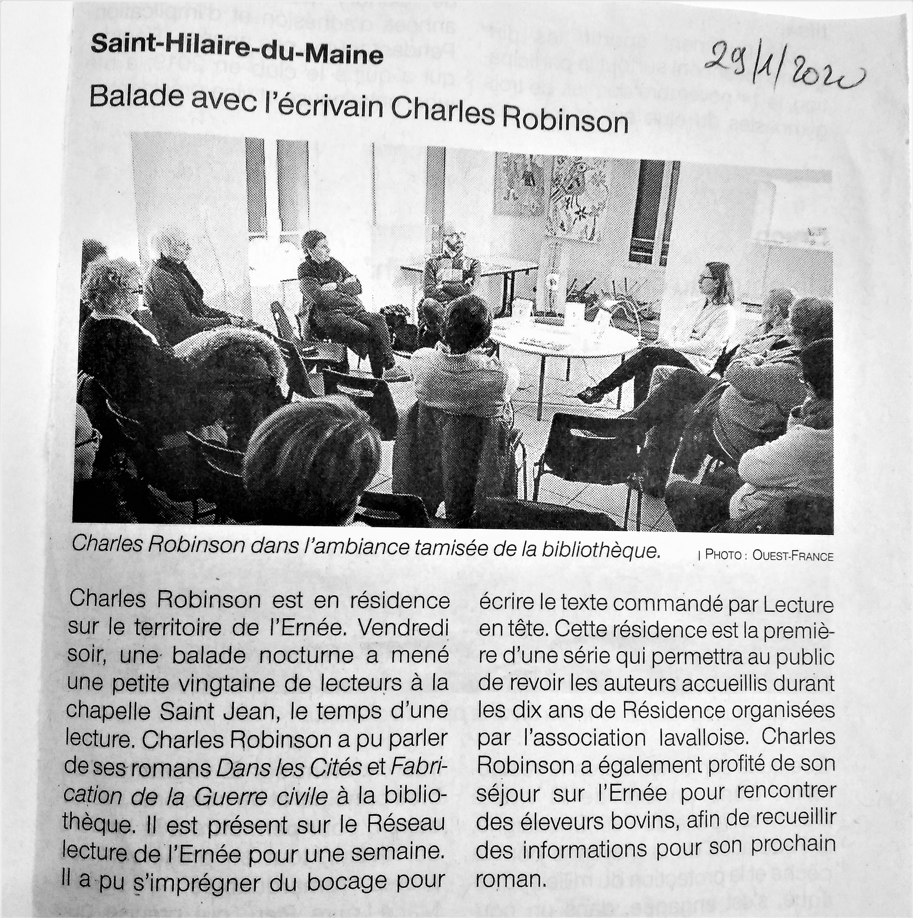 Charles  Robinson presse 1-2018