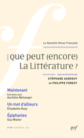 Que peut (encore) la littérature ? 